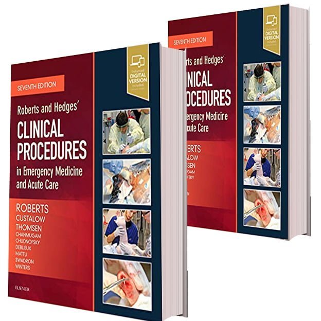 کتاب Roberts and Hedges ویرایش هفتم (سال ۲۰۱۹) – رفرنس آزمون های ارتقاء و بورد طب اورژانس